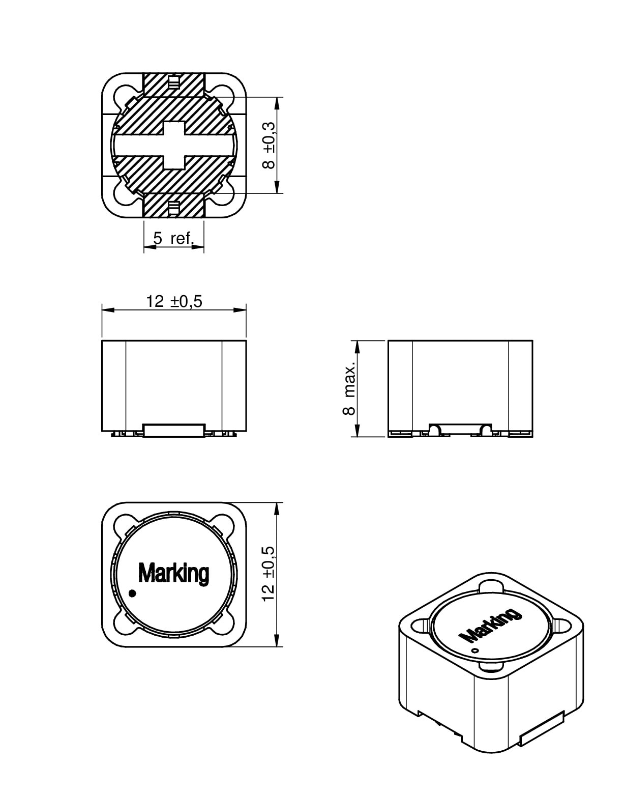 WEPF SMT EMI Suppression Power Ferrite Passive Components Würth
